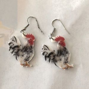 Chicken Earrings